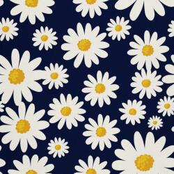 Heko Panels Textil anyag, százszorszép, krémkék, poliészter 100%, 210g/pm, méret: 100cm x 155cm (DX1009)