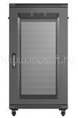 Lanberg FF01-6022-23B 19" 22U SZÉL: 600mm MÉLY: 1000mm MAG: 1200mm lapraszerelt hálós fémajtós fekete szerver szekrény (FF01-6022-23B) (FF01-6022-23B)