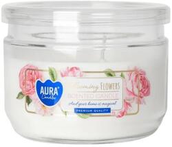 BISPOL AURA Blooming Flowers gyertya, 285g