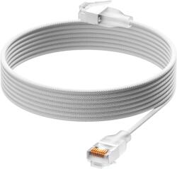 Ubiquiti Cablu de legătură Ubiquiti UniFi Premium UACC-Cable-Patch-EL-C6A-1M-W - Cablu de legătură împletit ultra-subțire, conceput și optimizat pentru rețele 10 GbE, cu conector RJ45 translucid cu manșon pent