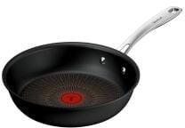 Tefal Tigaie Tefal Excellence+ G3300553, 26 cm, invelis antiaderent, tehnologie FUSIONCORE, Thermo-Signal, , maner nituit, aluminiu, inductie, negru (G3300553)