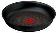 Tefal Tigaie Tefal Ingenio Excellence+ P0000424, 24 cm, invelis antiaderent, tehnologie FUSIONCORE, Thermo-Signal, , aluminiu, inductie, negru (P0000424) - darwyn