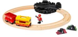 BRIO Set cale ferată cu pietre prețioase schimbătoare și tren de marfă (OLP102236130) Trenulet