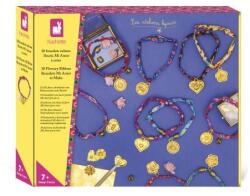 Janod Atelier Set creativ XXL Brățări din panglică Mi amor 10 bucăți de la 7 ani (J09118)