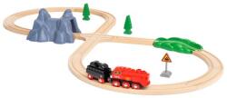 BRIO Set de tren cu locomotivă cu aburi (OLP102236017) Trenulet
