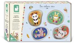 Janod Atelier Set creativ Midi Pictură pe pietre Animale (J09030)