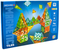 Geomag Geomag Magnetic Tiles Gems 60 db-os mágneses építőjáték (241030-12819)