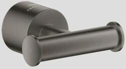 GROHE Cuier dublu baie, pentru halat, fixare ascunsa, antracit mat (Brushed Hard Graphite), Grohe SPA Atrio 40890AL0 40890AL0 (40890AL0)