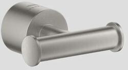 GROHE Cuier dublu baie, pentru halat, fixare ascunsa, crom mat (Supersteel), Grohe SPA Atrio 40890DC0 40890DC0 (40890DC0)