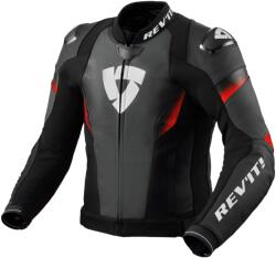 Revit Geaca de piele pentru motociclete Revit Control negru-rosu fluo (REFJL139-1270)