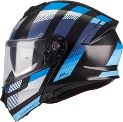 MT Helmets Cască de motocicletă pliabilă MT Genesis SV Stroke B7 negru-albastru (MT1347D31B71)