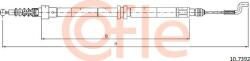 Cofle 10.7392 - Cablu, frana de parcare - Cofle-10.7392 (COFLE107392)