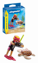 Playmobil Figurina Scafandru Si Testoasa - Playmobil Figures (pm72151)
