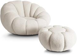 Rauman Rizon Bouclé fotel, krém