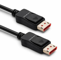 Qoltec DisplayPort v2.1 férfi kábel | DisplayPort v2.1 férfi | 8K | 54G | 1, 5m (52734)