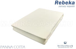 Billerbeck Rebeka Jersey gumis lepedő Panna Cotta 180-200x200 cm Törzsvásárlói Kártyával