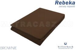 Billerbeck Rebeka Jersey gumis lepedő Brownie 140-160x200 cm Törzsvásárlói Kártyával