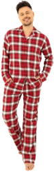 Sensis pijama bărbați cu nasturi Sensis Lucas roșu flanel: M (34884 M)