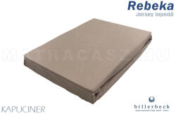 Billerbeck Rebeka Jersey gumis lepedő Kapucíner 90-100x200 cm Törzsvásárlói Kártyával
