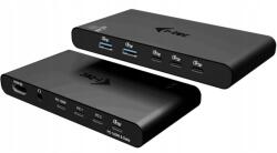 i-tec Kvm dokkolóállomás két gazdagéphez, 4K Hdmi, 3x Usb-c, 2x Usb-a, (C31KVMHDMIDOCKPD)