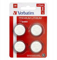Verbatim lítium, gombelem, CR2450, 3V 4db (CR2450-4)