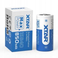 XTAR Akkumulátor Li-Ion Xtar 16340 R-CR123 3, 7V 850mAh Pcm védelemmel (XTAR16340-85)