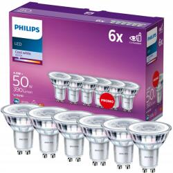 Philips Led izzó GU10 Philips 4.6W 50W 390lm 4000K Semleges 36° Premium 6 db (84055230)