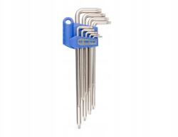 KING TONY Imbusz Készlet 9 db-os 1127 Torx Lyukas Extra Hosszú T10 T50 (20419PR)