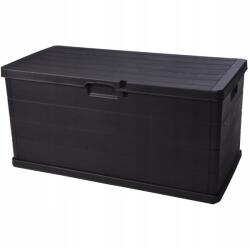 IPAE Kerti Láda Fekete 340L, 118 x 59 x 57 CM Párna Kiegészítők (42990300)