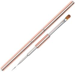 MAKEAR ékszerecset - Kétvégű ecset - Ovális 8.5 mm / Nullás 7 mm