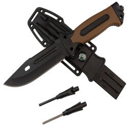 Depox Cutit Militar cu amnar si ascutitor , 27.5 cm DEPOX® , teaca multifunctionala (3199)