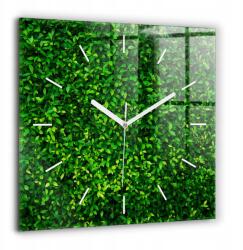  Minimalista Üveg Falióra Nyomtatott Sövény levelek 60x60 cm (010010500080100271008)