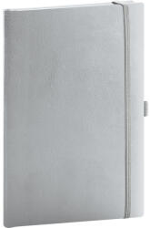 Presco Klasszikus notesz Balacron borítással silver, vonalas, 15x21cm, Presco - papirx