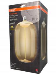 OSRAM Led izzó Osram Vintage 1906 Elipse Oval D200G 4W E27 Amber (4099854173882)