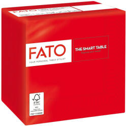 FATO Szalvéta 24x24cm piros 2 rétegű 100 lap/csomag - atadcleankft