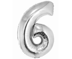 GoDan Ezüst 6-os Silver szám fólia lufi 76 cm MLG145120 (MLG145120)