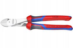KNIPEX Erősített oldalvágó fogó Knipex 200mm Comfort krómozott 64HRC (KX7405200)