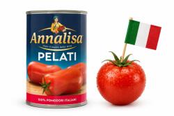 Nonna Libera Hámozott olasz paradicsom egész pelati bőr nélkül 400g 100% italiano