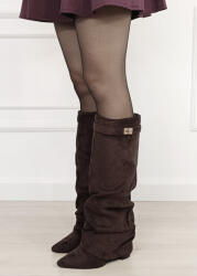 SOFILINE Cizme lungi maro cu toc 7665A-1 115 (7665A-1BROWN-38)