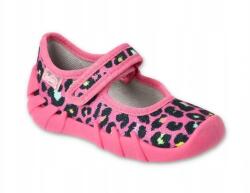 Befado Balerina papucs Befado Speedy 109p256 rózsaszín leopárdmintás, bőr talpbetét 26