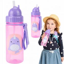 Skip Hop Kulacs szívószállal 390 ml Zoo Narwal Narwhal rózsaszín Skip Hop 12m+