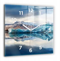  Négyzet alakú Fotó Üveg Falióra Jokulsarlon-tó Izland 60x60 cm (010010500080100272153)