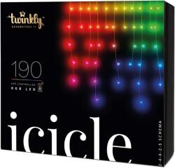 Twinkly Icicle 190 Led Rgb Lámpák smart Függöny Lánc Jégcsapok Kültéri 5m (TWI190STP-TEU)