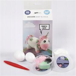 Creativ Company Rózsaszín unikornis Silk és Foam Clay masszával (5712854180108)