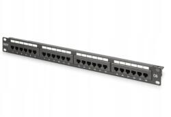  19" 24x RJ45 Lsa patch panel, függőleges, Cat. 6, árnyékolatlan, 1U (DN-91624U-CR)