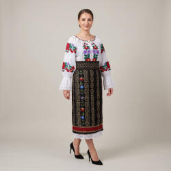 Ie traditionala Costum popular format din catrinta , brau si ie - Cezarina 6
