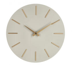 Bizzotto Ceas perete bej auriu Timeline 40x5 cm (72104)