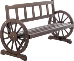 Mobikon Banca de gradina, lemn maro, Saba 142x56x76 cm (66814)