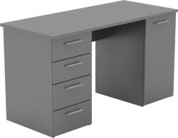 Mobikon Birou DTD grafit Eustach 137x60x76, 3 cm (66878)