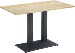 Mobikon Masa metal negru DTD laminat stejar sonoma Rinaldo 120x60x75 cm (74550)